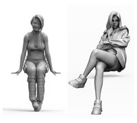 TRUEGRIS 1/35 Sci-Fi Agent Female Soldier Resin Model Kit Unpainted and Unassembled (2 figures) //T8O7J31