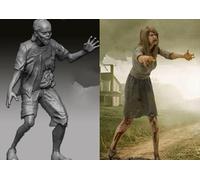 TRUEGRIS 1/35 Sci-Fi Zombie Warrior Resin Model Kit, Unpainted and Unassembled Resin Soldier Model (2 people) //l7c9J2
