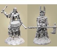 TRUEGRIS 1/35 Sci-Fi Zombie Warrior Resin Model Kit, Unpainted and Unassembled Resin Soldier Model (2 people) //l7c9J53