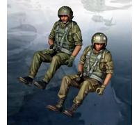 TRUEGRIS 1/35 US Helicopter Commando Soldier Resin Model Kit Unpainted and Unassembled Resin Model (2 people, no aircraft) //l8X7J5