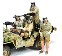 TRUEGRIS 1/35 WWII British Automobile Driver Soldiers Resin Model Kit Unpainted and Unassembled (4 people, no vehicle) //V8j5c2