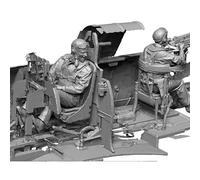 TRUEGRIS 1/35 WWII US Pilot Soldiers Resin Model Kit Unpainted and Unassembled Resin Soldier Models (2 people, no aircraft) //d1v8J1