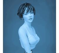 TRUEGRIS 1/6 Sci-Fi Female Agent Resin Bust Model Kit Unpainted and Unassembled Resin Model Kit //o6r5J1