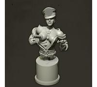 TRUEGRIS 110mm Sci-Fi Mecha Female Warrior Resin Bust Model Kit Unpainted and Unassembled Resin Model Kit //o6r3J2