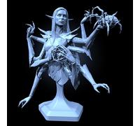 TRUEGRIS 70mm Ancient Hell Female Warrior Resin Soldier Bust Model Kit Unpainted Unassembled Figure Resin Model Kit //G8w5L1