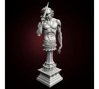 TRUEGRIS H90mm Ancient Hell Warrior Bust Resin Soldier Model Kit Unpainted and unassembled resin model kit //J9o2L5