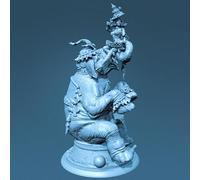 TRUEGRIS H90mm Elephant Performing a Show Resin Soldier Model kit Unpainted and unassembled Resin Model kit //J9o4L1