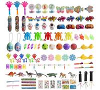 TRUEIN 240 Pcs Party Bag Fillers for Kids, Fidget Toys Pack for Boys Girls, Stress Reliever Goodie Loot Bag Fillers, Classroom Prizes Rewards with Balloons, Gliders, Assortment Toys for Kids