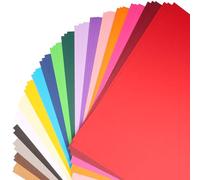 TrueIsland 300gsm A4 Coloured Card Paper 50 Sheets Coloured Paper in 18 Rainbow Colours Thick Coloured Card Stock for Card Making DIY Crafts