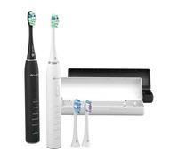 TrueLife SonicBrush Clean30 Sonic Toothbrush, 70,000 Movements per Minute, 5 Modes, 2 Standard Heads, 30 Days on a Charge (Black and White)