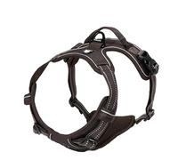 Truelove Adjustable No-Pull Dog Harness Reflective Vest, Brown, M