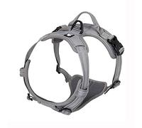 Truelove Adjustable No-Pull Dog Harness Reflective Vest, Gray, XL