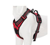 Truelove Adjustable No-Pull Dog Harness Reflective Vest, Red, XL