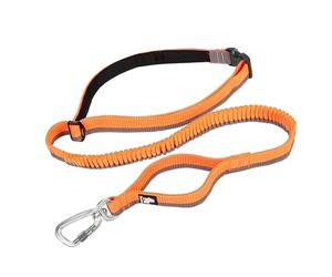 Truelove Bungee Dog Lead Hands Free Leash Adjustable Elastic Shock Absorbing Long Cord TLL2271 (M, Orange)