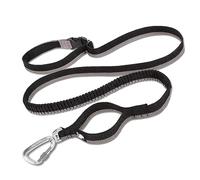 Truelove Bungee Dog Lead Hands Free Leash Adjustable Elastic Shock Absorbing Long Cord TLL2271(Black, M)
