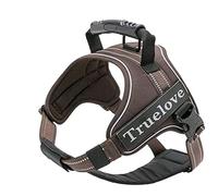 TrueLove Dog Harness No-pull Reflective Stitching Ensure Night Visibility, Outdoor Adventure Big Dog Harness Perfect Match Puppy Vest TLH5753 Now Available in 6 Colors 6 Sizes(Brown,XL)