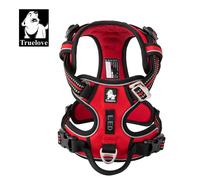 Dog Harness No Pull Adjustable Reflective Step-in Soft Nylon For Small Large Pet TLH56512(XL, Red)