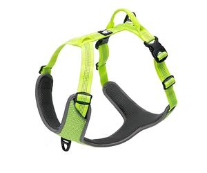 Truelove No-Pull Highly Reflective Breathable Dog Harness, Neon Yellow, XL | Full Reflective Straps & Main Body, 2 Lead Rings, Durable for Medium & Large Dogs, Adjustable, Outdoor Walking, TLH6071
