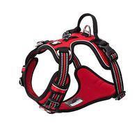 Truelove No-Pull No Overhead Reflective Dog Harness,Red, XS