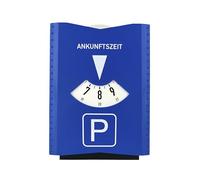 Truento Parking Disc with Ice Scraper and Rubber Lip Made of Plastic for Car, Truck and Motorcycle - Includes 3 x Shopping Trolley Token - Approved according to German Road Traffic Regulations