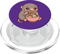 True's Shrew Mole Eating Ramen Noodles Kawaii Cute Funny PopSockets PopGrip for MagSafe