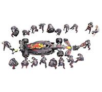 Truescale Miniatures Racing RB18#11 Sergio Perez 3rd Place Abu Dhabi GP (2022) with Pit Crew Set Limited Edition to 5000 Pieces Worldwide 1/64 Diecast Model Car by True Scale Miniatures MGTS0008