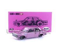 Truescale Miniatures True Scale Miniatures Model Car Compatible with Nissan Datsun 510 Street KAIDO GT V1 (Pink) Limited Edition 1/64 Diecast Model Car Kaido House KHMG091