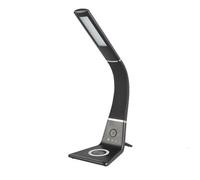 Trueshopping Black Curved Led Desk Lamp With Wireless Phone Charger