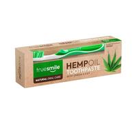 Truesmile Natural Oral Care Hemp Oil with Omega 3, 6 & 9, Fluroide Free Toothpaste & Toothbrush Set 100ml Set