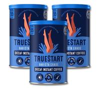 TrueStart Barista Grade Decaf Coffee - 100% Full Flavour Instant Coffee (3 Pack x 100g), Mycotoxin-Free & Rich in Antioxidants, Premium Freeze-Dried, Smooth Rich Roast, Decaffeinated