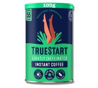 TrueStart Barista Grade Lightly Caffeinated Instant Coffee - 100g (55 Cups), Premium Freeze Dried, Smooth Rich Coffee Beans Roast, 100% Full Flavour
