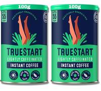 TrueStart Barista Grade Lightly Caffeinated Instant Coffee (2 Pack x 100g) Mycotoxin-Free Coffee & Rich in Antioxidants, Premium Freeze-Dried, 100% Full Flavour, Smooth Intense Roast