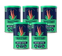 TrueStart Barista Grade Lightly Caffeinated Instant Coffee (5 Pack x 100g) Mycotoxin-Free Coffee & Rich in Antioxidants, Premium Freeze-Dried, 100% Full Flavour, Smooth Intense Roast