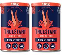 TrueStart Barista Grade Super Blend Strong Instant Coffee - 1 x 100g (55 Cups) Premium Freeze-Dried Coffee Granules, Mycotoxin-Free, Antioxidant Rich, Strong & Smooth with 100% Full Flavour