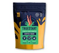 TrueStart Coffee Bags, Lightly Caffeinated, 1 Pack, 25 Loose Bags | Quick Steep, Individually Wrapped, Medium Roast 100% Arabica - Mycotoxin-Free & Antioxidant Rich Half Caf Coffee