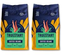 TrueStart Coffee Beans Lightly Caffeinated 200g - Mycotoxin-Free Coffee, Medium Roast Fresh Espresso Beans, Single Origin Arabica, Hand Roasted for Smooth, Ideal for Espresso Lovers (Pack of 2)