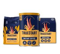 TrueStart Coffee Energising Smooth Ultimate Bundle - 1 Tin Can, 1 Bag and 1 Ground Specialty Barista Grade - Mycotoxin-Free & Antioxidant Rich Ground Coffee, 100% Arabica