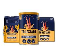 TrueStart Coffee Energising Smooth Ultimate Bundle - 1 Tin Can, 1 Bag and 1 Whole Beans Specialty Barista Grade - Mycotoxin-Free & Antioxidant Rich Ground Coffee, 100% Arabica