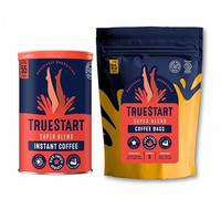 TrueStart Coffee Super Blend Strong Ultimate Bundle - 1 Tin Can, 1 Bag Specialty Barista Grade - Mycotoxin-Free & Antioxidant Rich Higher Caffeine Coffee, 100% Arabica