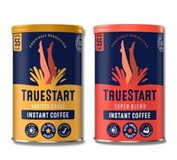 TrueStart Coffee Ultimate Bundle - 2 Tin Cans - Energising Smooth, Super Blend Strong - Specialty Grade, Mycotoxin-Free & Antioxidant Rich Instant Coffee, 100% Arabica
