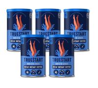 TrueStart Instant Coffee - Barista Grade Decaf, Smooth Medium Roast, Full Flavour Premium Freeze Dried - 100% Brazilian Arabica - Mycotoxin-Free & Antioxidant Rich Coffee - 100g, 5 Pack
