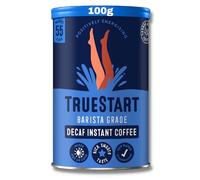 TrueStart Instant Coffee - Barista Grade Decaf, Smooth Medium Roast, Full Flavour Premium Freeze Dried - 100% Brazilian Arabica - Mycotoxin-Free & Antioxidant Rich Coffee - 100g, 1 Pack, 55 Cups