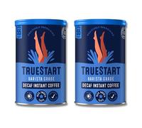 TrueStart Instant Coffee - Barista Grade Decaf, Smooth Medium Roast, Full Flavour Premium Freeze Dried - 100% Brazilian Arabica - Mycotoxin-Free & Antioxidant Rich Coffee - 100g, 2 Pack, 110 Cups