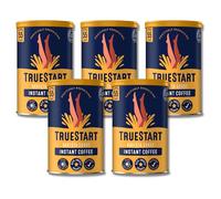 TrueStart Instant Coffee - Barista Grade Smooth Original, Medium Roast, Full Flavour Premium Freeze Dried - 100% Colombian Arabica - Mycotoxin-Free & Antioxidant Rich Coffee - 100g, 5 Pack