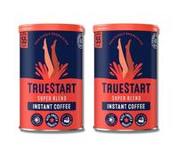 TrueStart Instant Coffee - Barista Grade Super Blend Strong, Dark Roast, Full Flavour Premium Freeze Dried - 100% Brazilian Arabica - Mycotoxin-Free & Antioxidant Rich Coffee - 100g, 2 Pack, 110 Cups