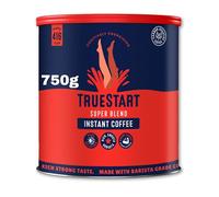 TrueStart Instant Coffee - Barista Grade Super Blend Strong, Dark Roast, Full Flavour Premium Freeze Dried - 100% Brazilian Arabica - Mycotoxin-Free & Antioxidant Rich Coffee - 750g, 1 Pack
