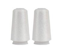 Truevalue 2 Balls Accessory Lurex Yarn, Shining Glitter Metallic Knitting-in Yarn, Sparkle Thread for Knitting and Crochet Sweater Shawl 5000 Yards (White Glitter)