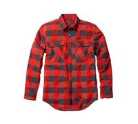 TRUEWERK Men's Tech Flannel - Durable Work Shirt with Snap Buttons, Buffalo Check, XXL