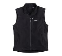 TRUEWERK S3 Solution Vest for Men, Men's Work Vest, Waterproof, Technical Workwear with Fleece and 4-Way Stretch, Black, M