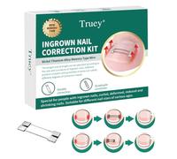 Truey Titanium Alloy Silicone Ingrown Toenail Treatment, Designed for Curved Nail Repair, Ingrown Toenail Corrector, Nail correction tool, Ingrown Toenail Removal Kit, Suitable for Any Toenail Sizes